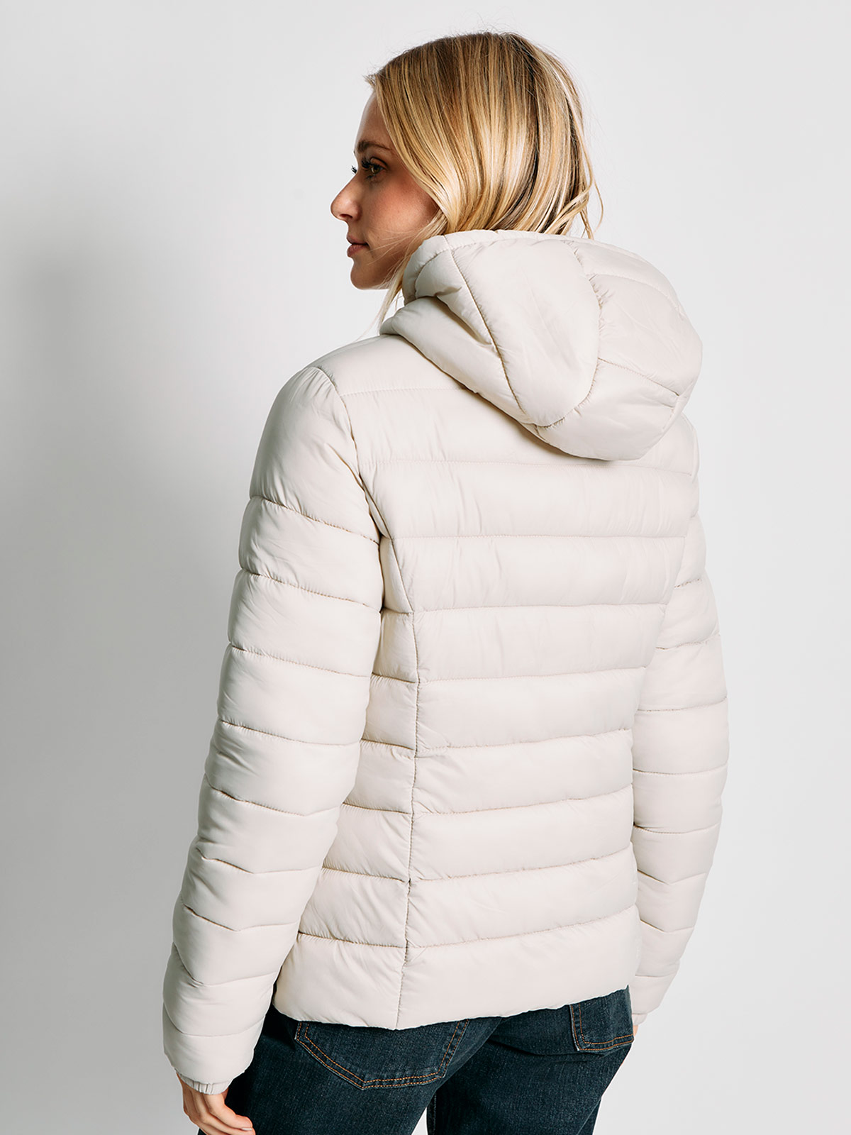 PARKA MUJER INDEX CORTA CON GORRO - 2