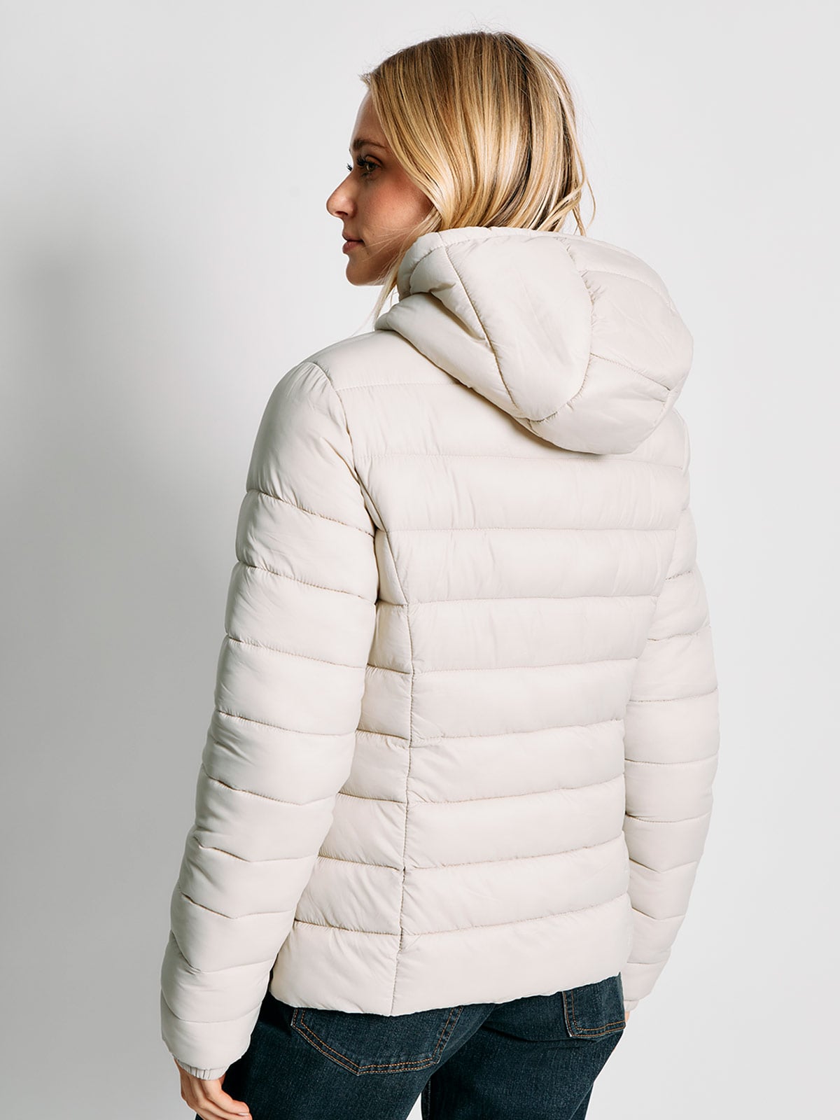 PARKA MUJER INDEX CORTA CON GORRO - 2