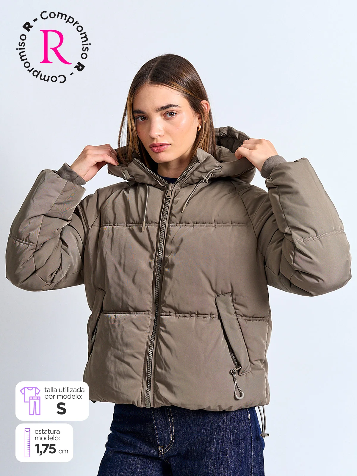 PARKA MUJER INDEX CORTA PUFFA - 1