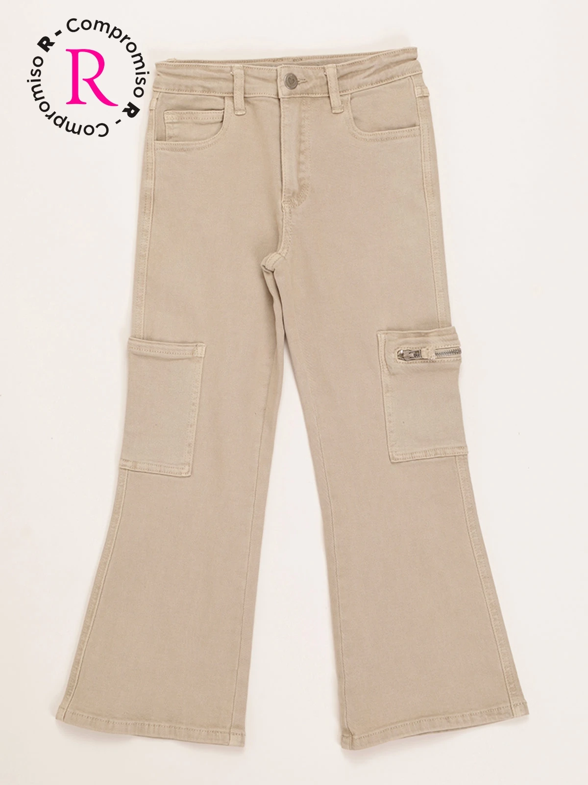 JEANS NIÑA HARVEST FLARE CARGO - 1