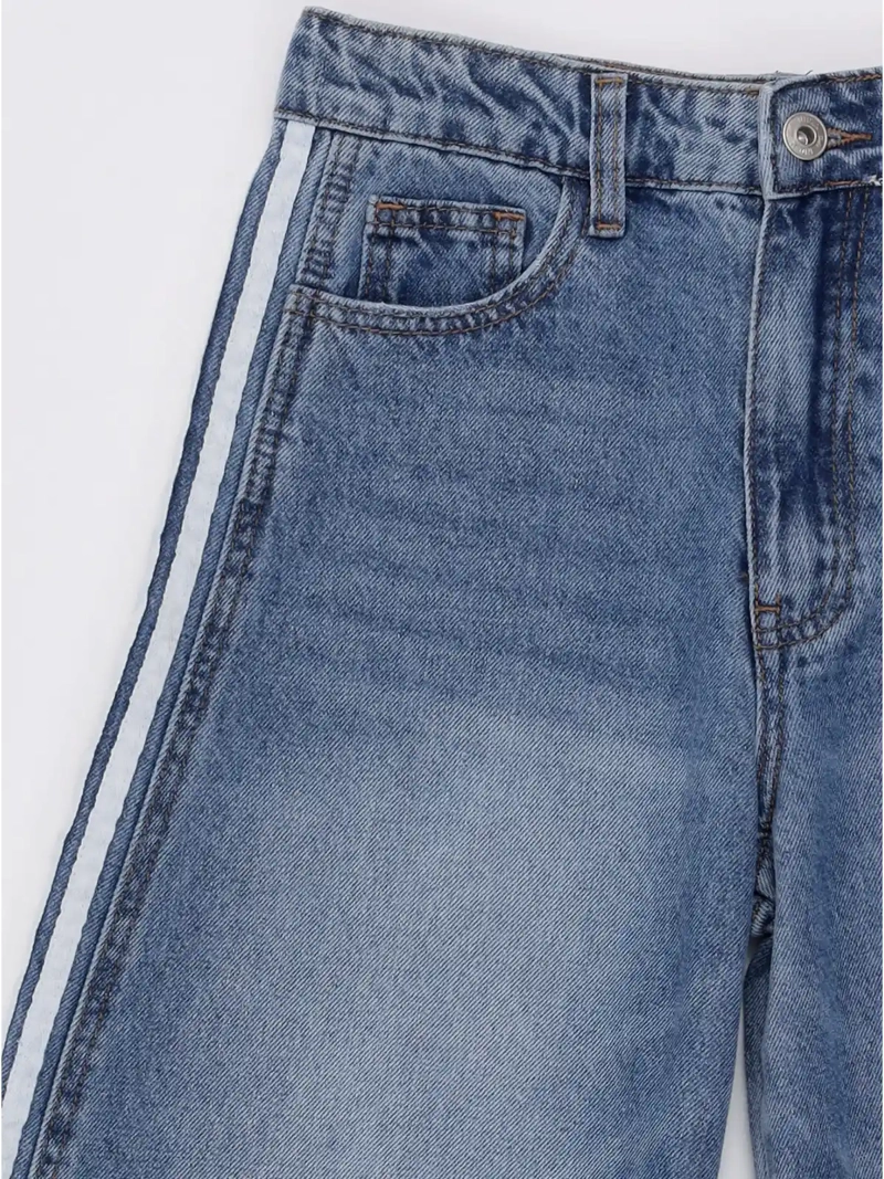 JEANS BARREL FIT NIÑA INDEX TEEN FRANJAS LATERALES - 3