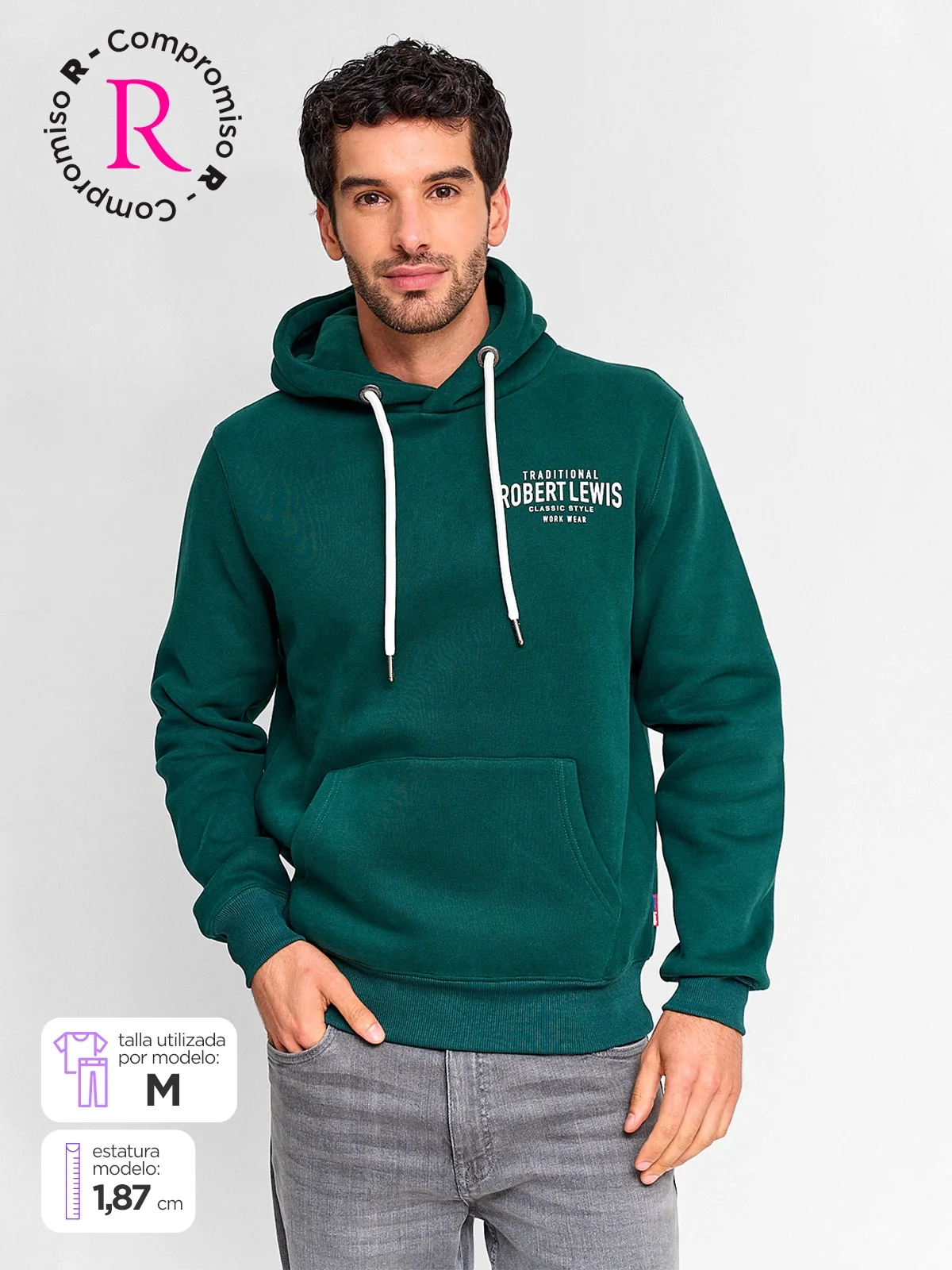 POLERÓN HOMBRE ROBERT LEWIS ALGODÓN GORRO - 1