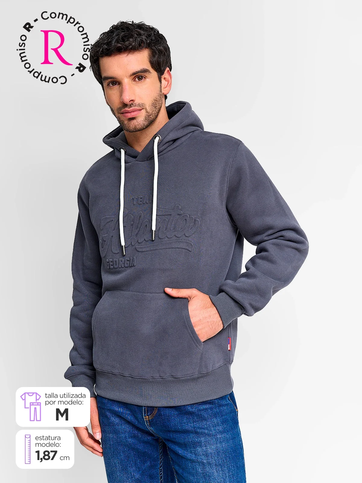 POLERÓN HOMBRE ROBERT LEWIS ALGODÓN GORRO - 1