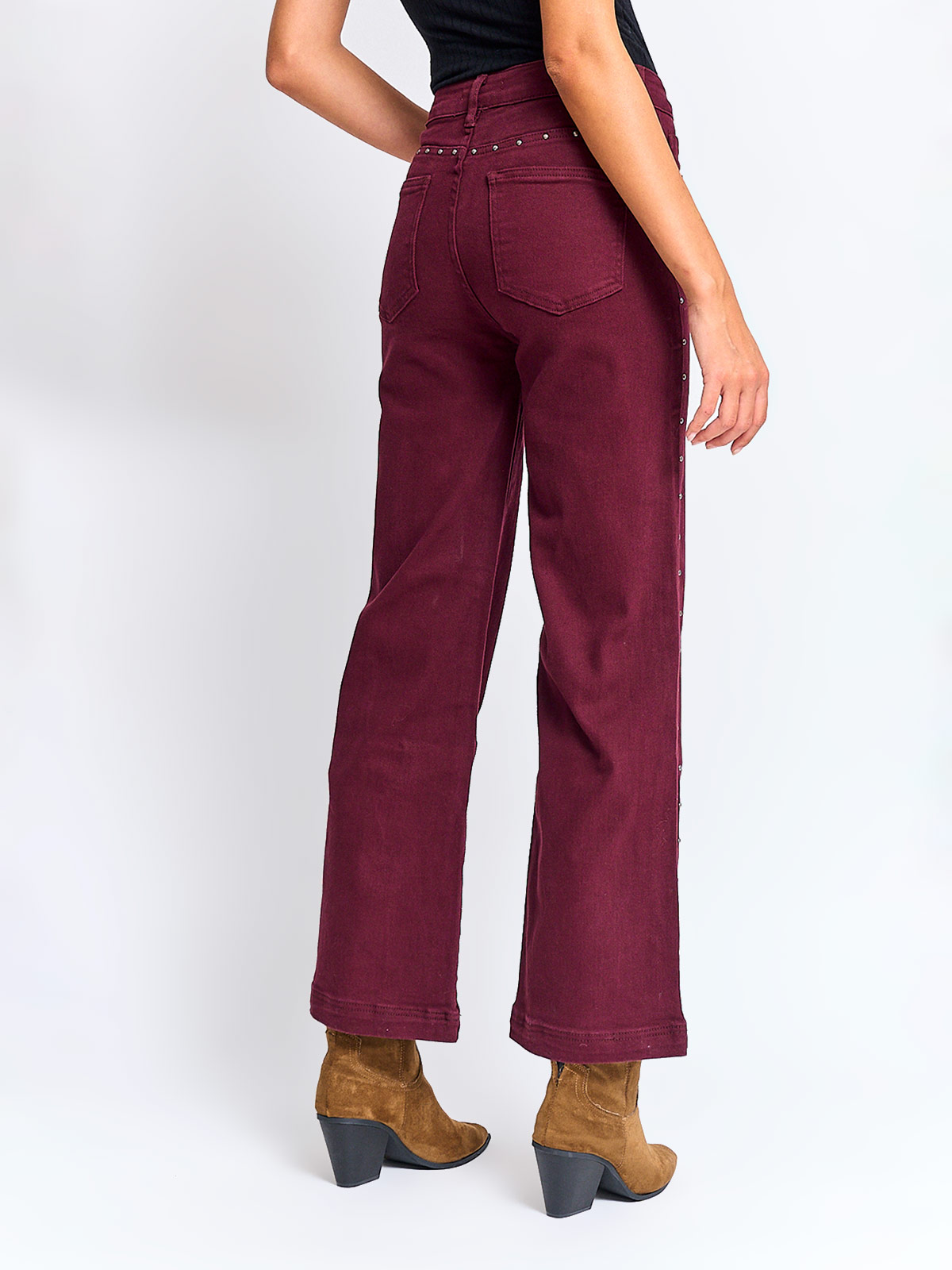 JEANS MUJER TATIENNE ALGODÓN RECTO TACHAS - 3
