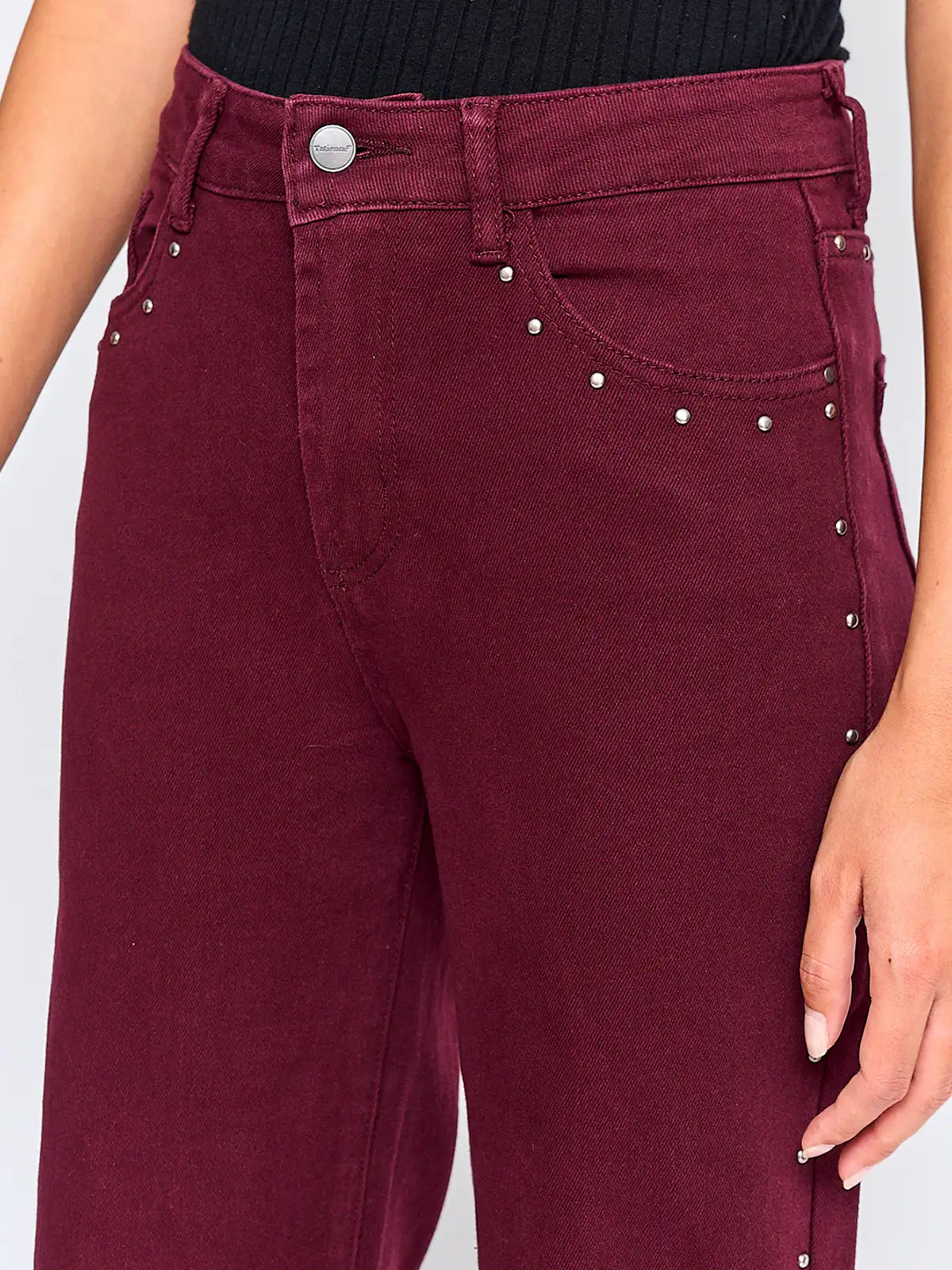 JEANS MUJER TATIENNE ALGODÓN RECTO TACHAS - 4