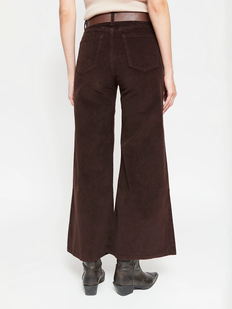PANTALÓN MUJER TATIENNE ALGODÓN WIDE LEG COTELÉ - 3