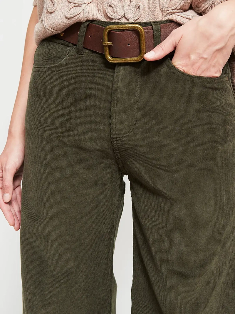 PANTALÓN MUJER TATIENNE ALGODÓN WIDE LEG COTELÉ - 4