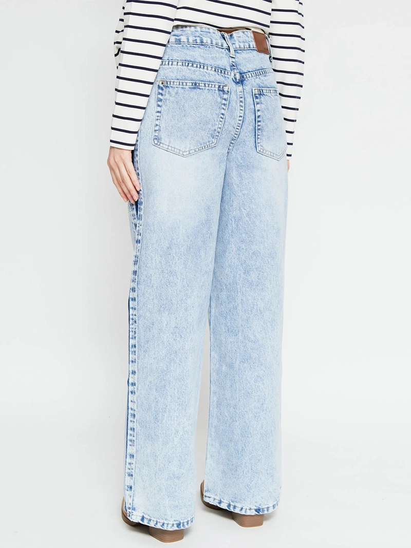 JEANS MUJER AEROPOSTALE ALGODÓN WIDELEG - 3