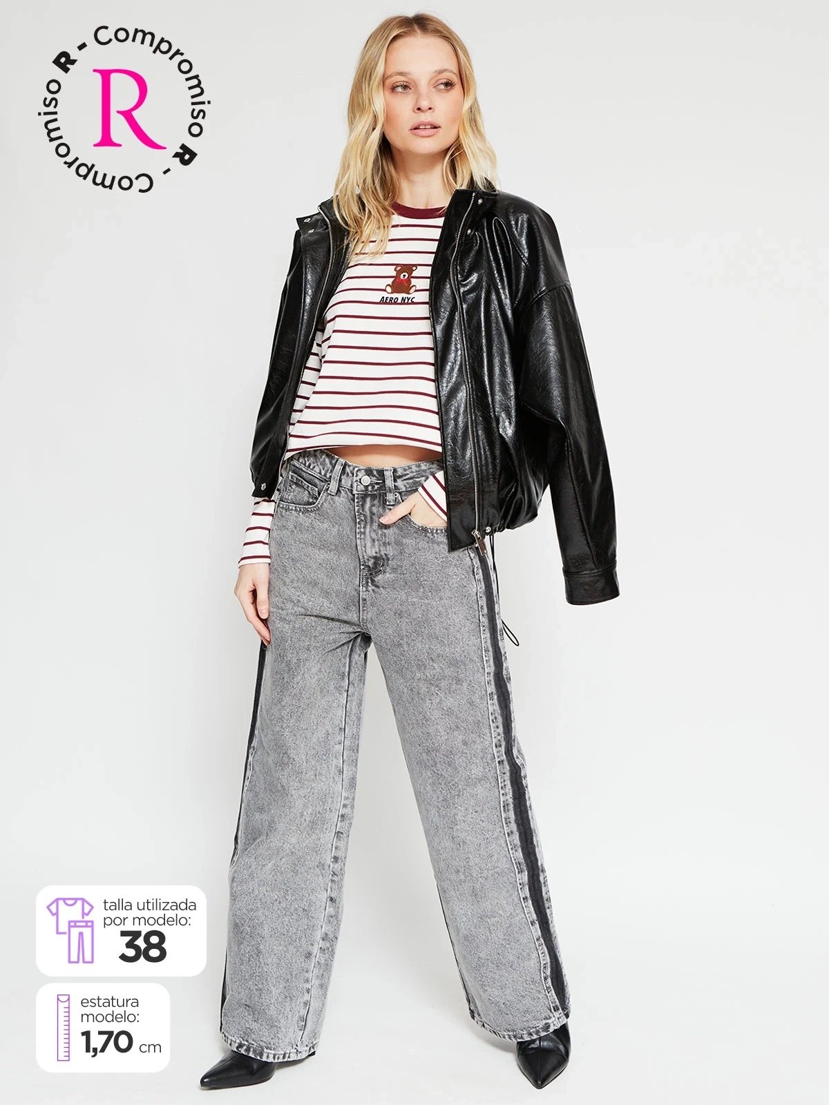 AEROPOSTALE JEANS MUJER AEROPOSTALE ALGODÓN WIDELEG