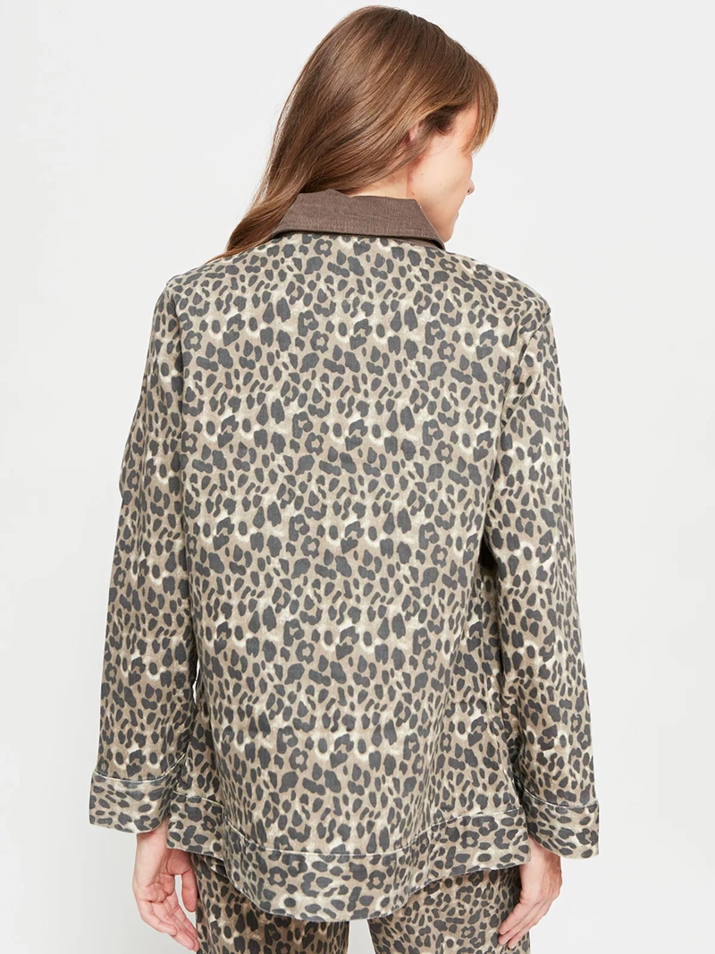 CHAQUETA MUJER AZIZ ALGODÓN MANGA LARGA ANIMAL PRINT - 2