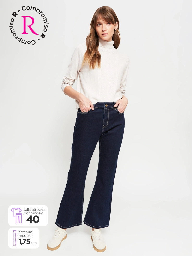 AZIZ JEANS MUJER AZIZ ALGODÓN FLARE