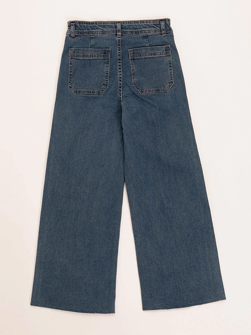 JEANS NIÑA HARVEST WIDE TACHAS - 4