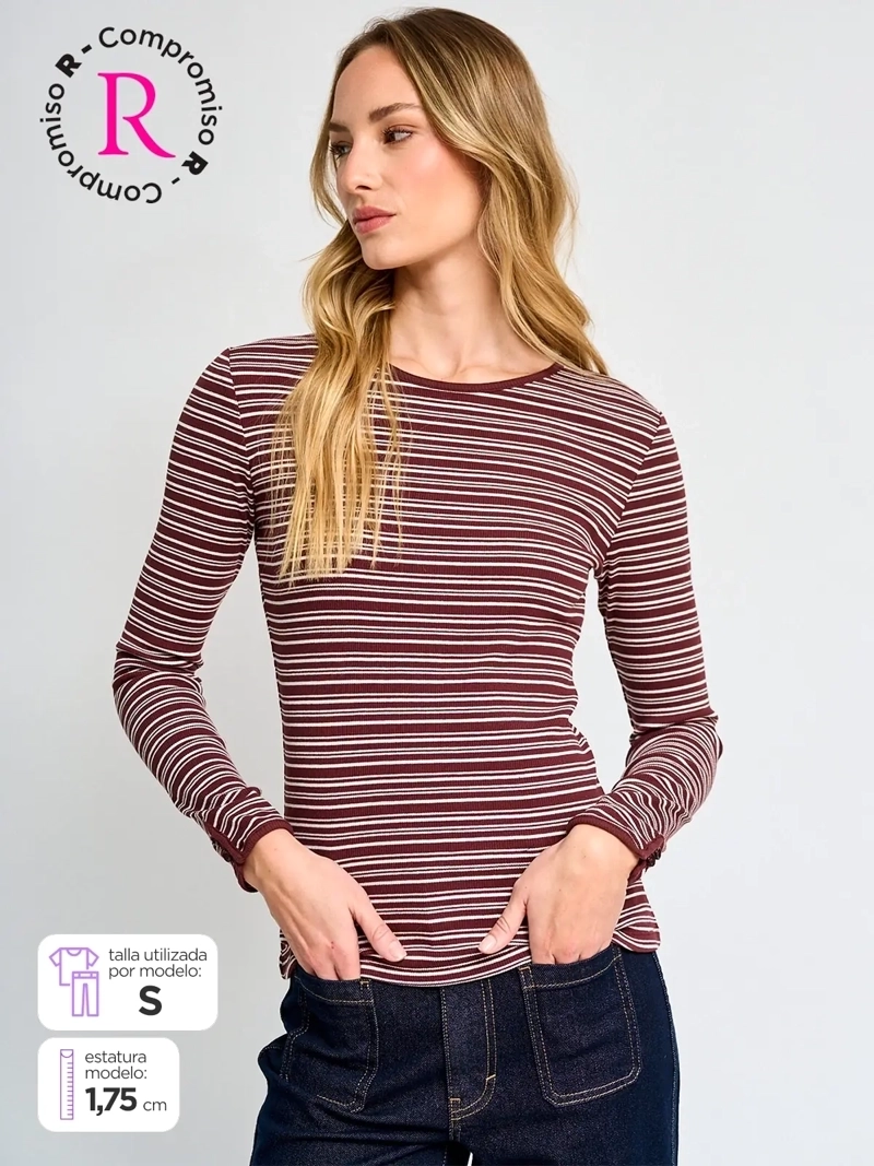 POLERA MUJER MARQUIS ALGODÓN CUELLO REDONDO - 1
