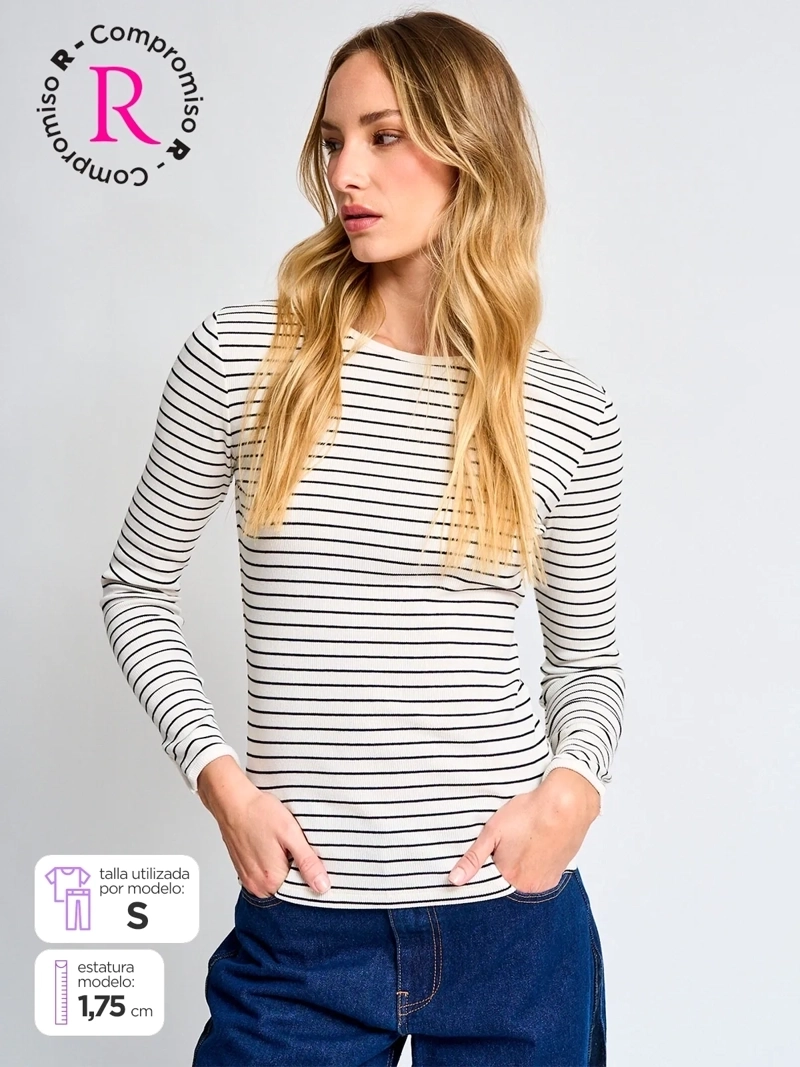 POLERA MUJER MARQUIS ALGODÓN CUELLO REDONDO