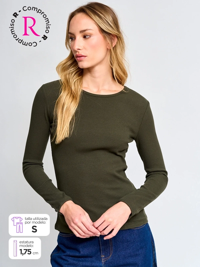 POLERA MUJER MARQUIS ALGODÓN CUELLO REDONDO - 1