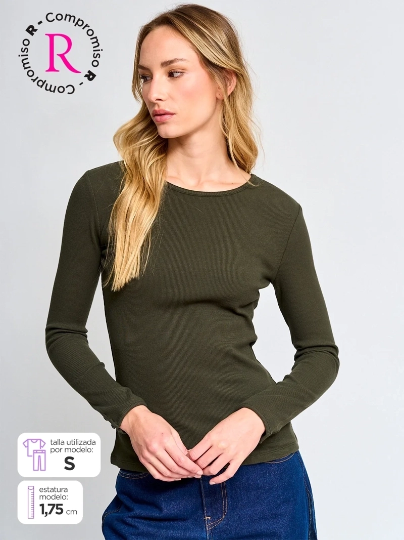 POLERA MUJER MARQUIS ALGODÓN CUELLO REDONDO - 1