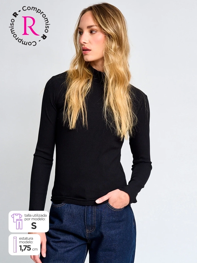 POLERA MUJER MARQUIS CUELLO ALTO