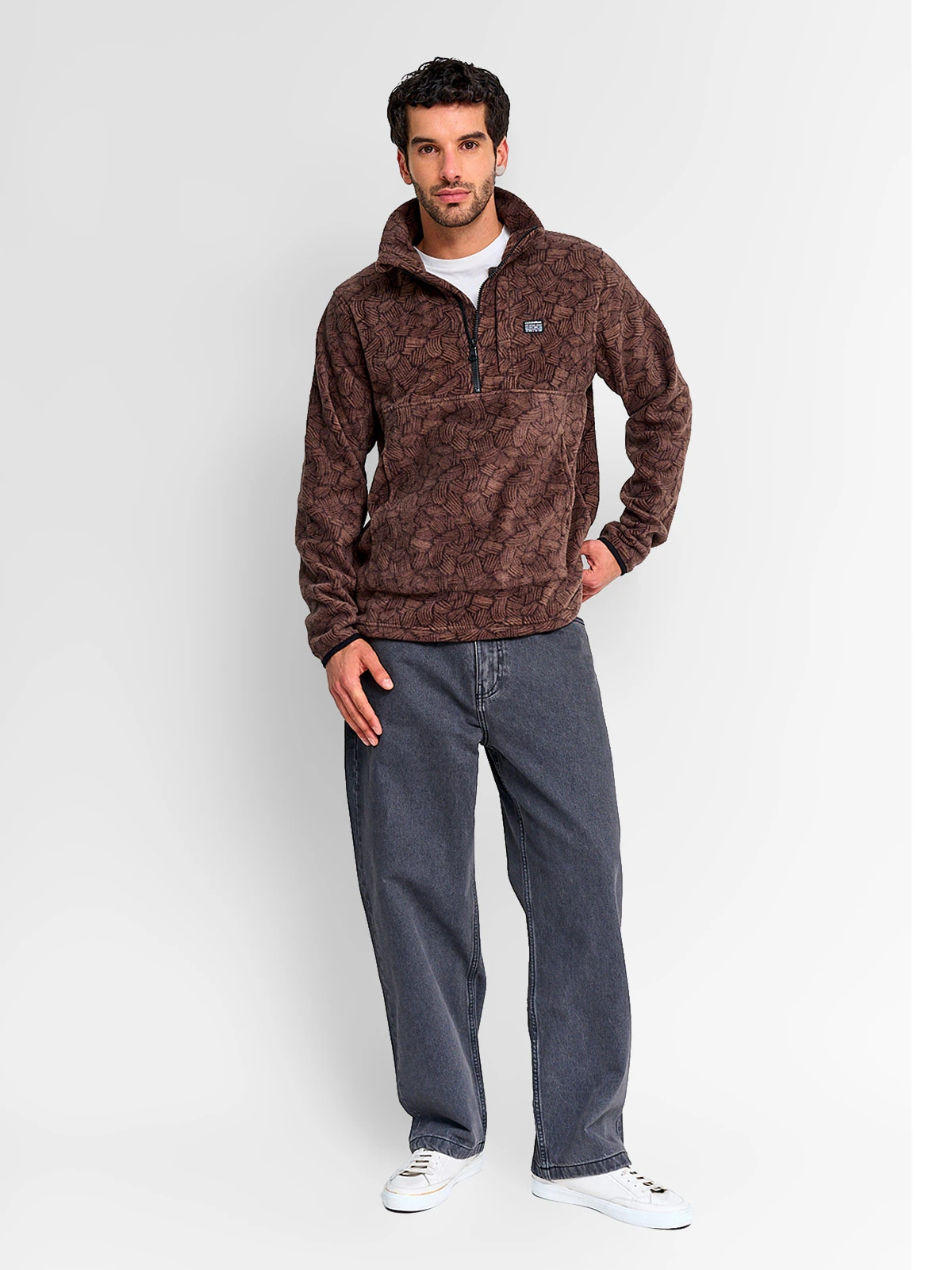 POLAR HOMBRE CLOUDBREAK HALF ZIPPER PRINT - 4