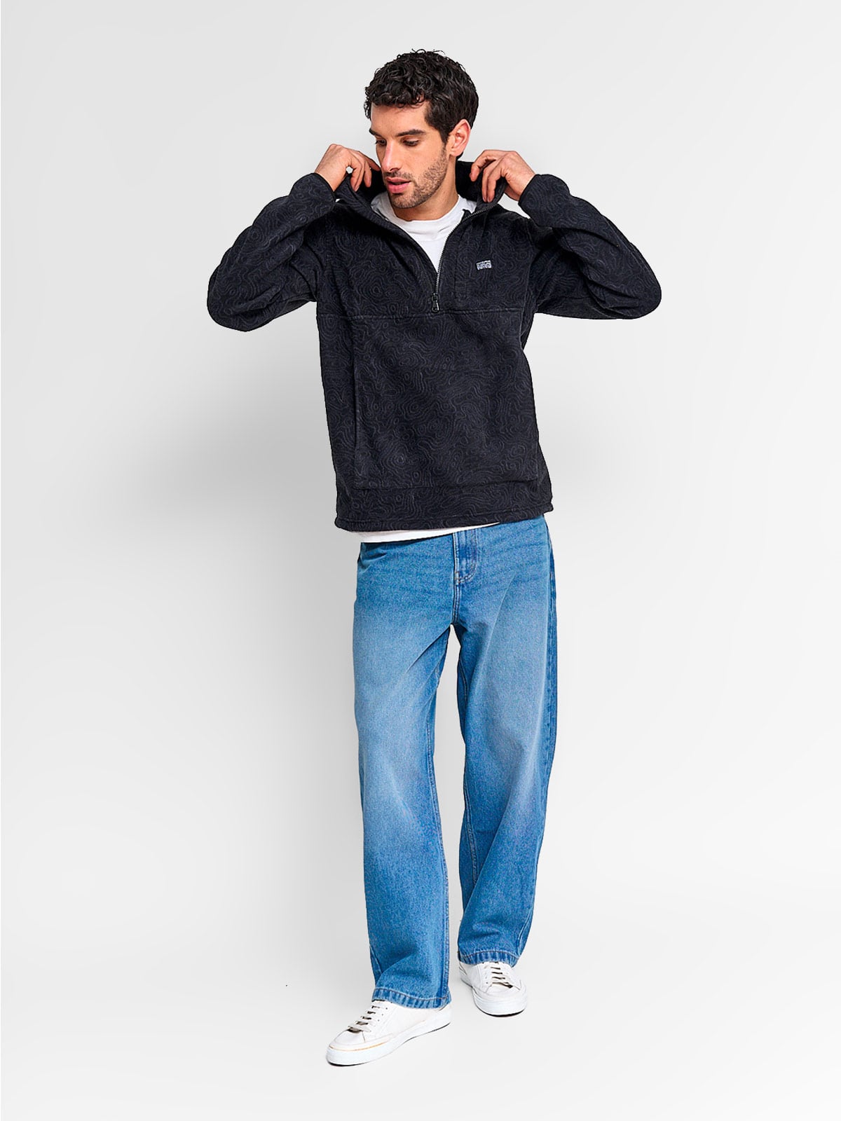 POLAR HOMBRE CLOUDBREAK HALF ZIPPER PRINT - 4