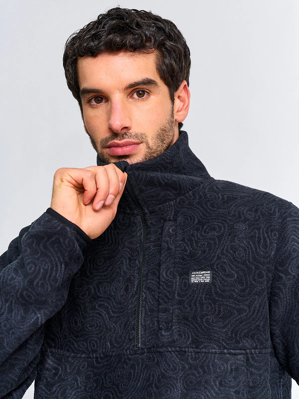 POLAR HOMBRE CLOUDBREAK HALF ZIPPER PRINT - 3