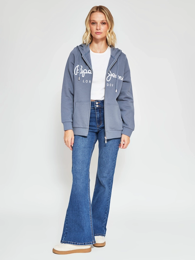 POLERÓN MUJER PEPE JEANS ALGODÓN CAPUCHA BORDADO - 4