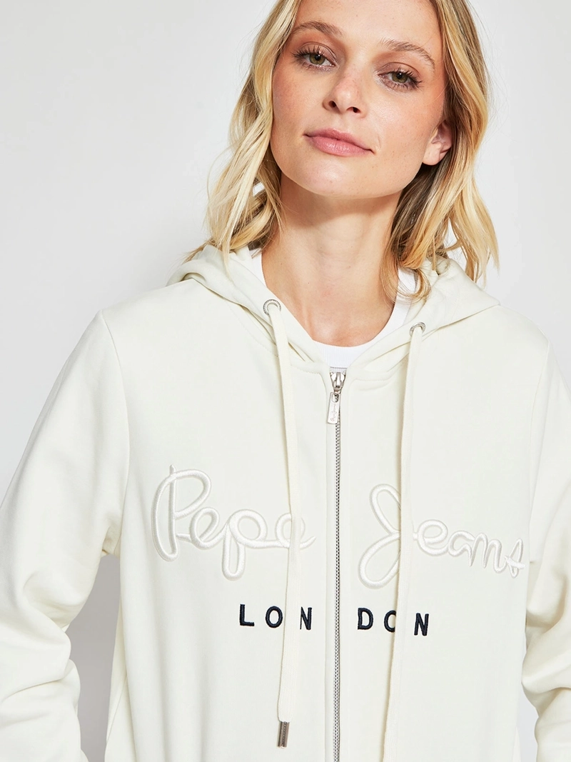 POLERÓN MUJER PEPE JEANS ALGODÓN CAPUCHA BORDADO - 3