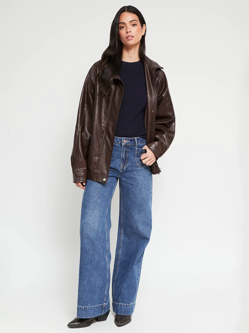 POLERA MUJER PEPE JEANS ALGODÓN MANGA LARGA RIB - 5