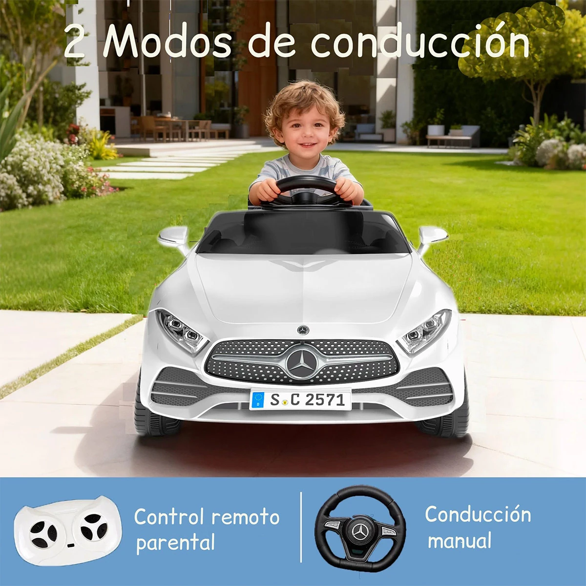 AUTO A BATERIA KIDSCOOL MERCEDES BENZ CLS350 12V 2M - 6