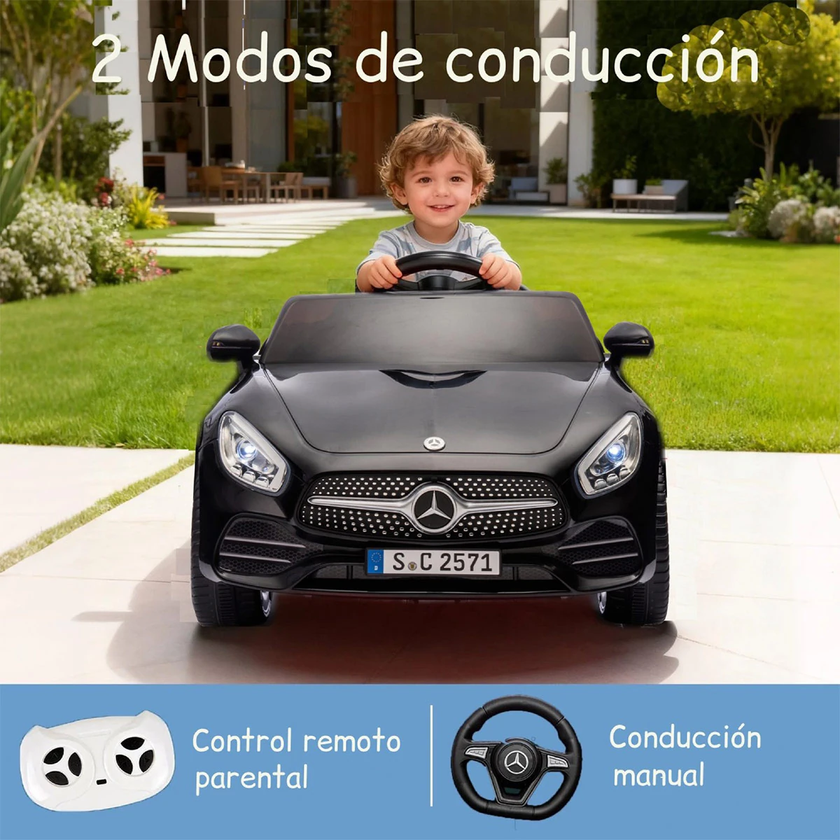 AUTO A BATERIA KIDSCOOL MERCEDES BENZ CLS350 12V 2M - 5