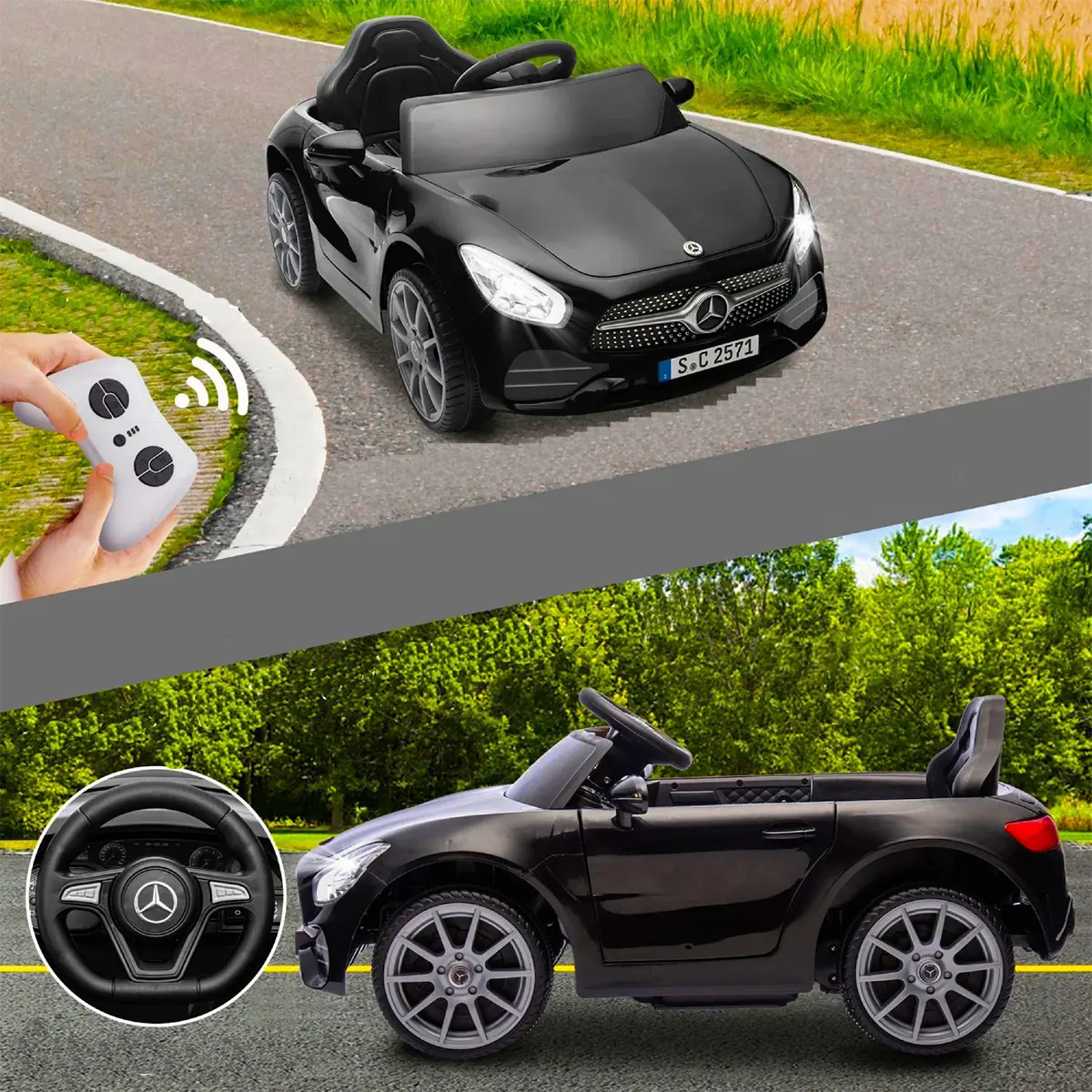 AUTO A BATERIA KIDSCOOL MERCEDES BENZ CLS350 12V 2M - 6