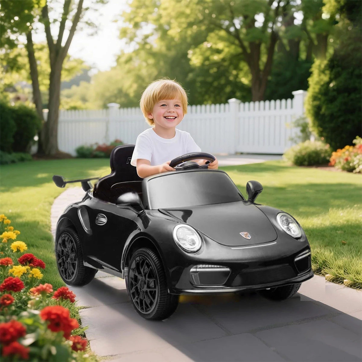 AUTO A BATERÍA KIDSCOOL PORCHE 911 RUF CTR 3 12V 2M - 5