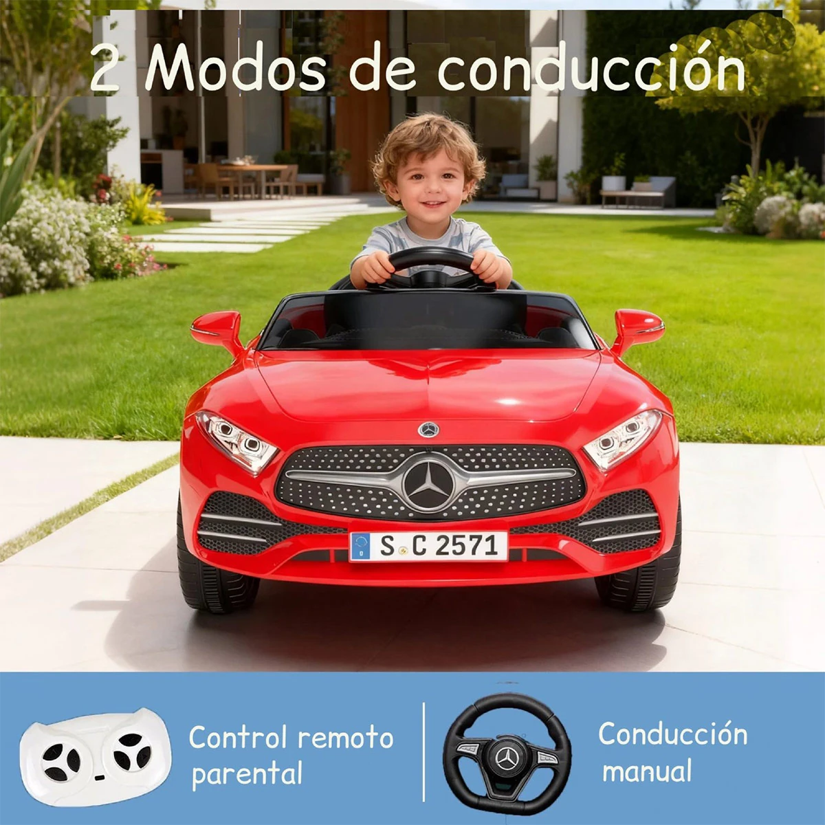 AUTO A BATERÍA KIDSCOOL MERCEDES BENZ CLS350 12V 2M - 5