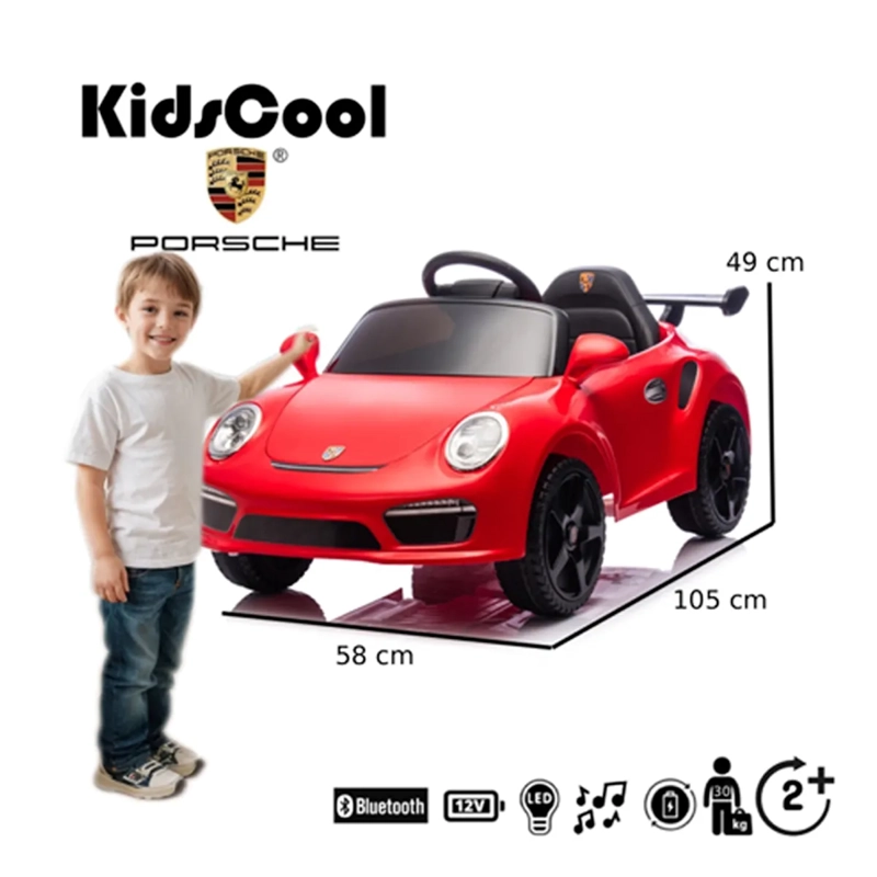 AUTO A BATERÍA KIDSCOOL PORCHE 911 RUF CTR 3 12V 2M - 5