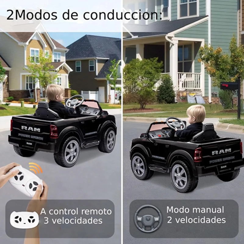 CAMIONETA A BATERÍA KIDSCOOL RAM 1500RHO TRUCK 12V2M - 6