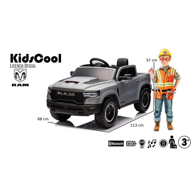 CAMIONETA A BATERÍA KIDSCOOL RAM 1500RHO  T  12V2M - 5