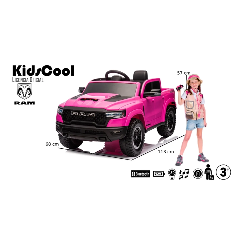 CAMIONETA A BATERÍA KIDSCOOL RAM 1500RHO  T  12V2M - 5