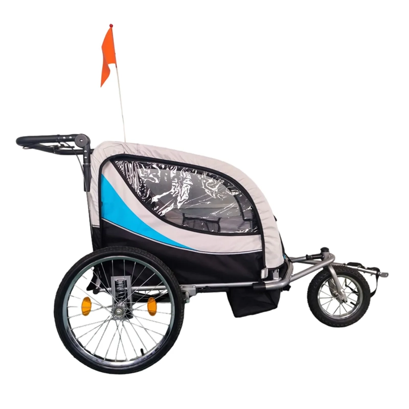 CARRO JOGGER AZUL BABY TRAILER DUPLEX - 2