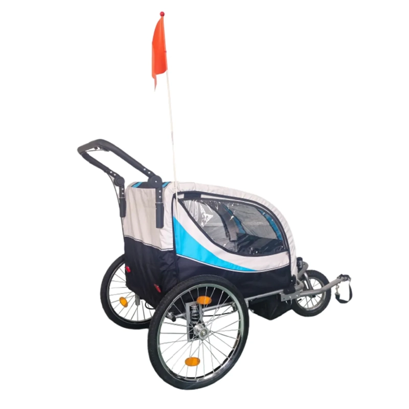 CARRO JOGGER AZUL BABY TRAILER DUPLEX - 3