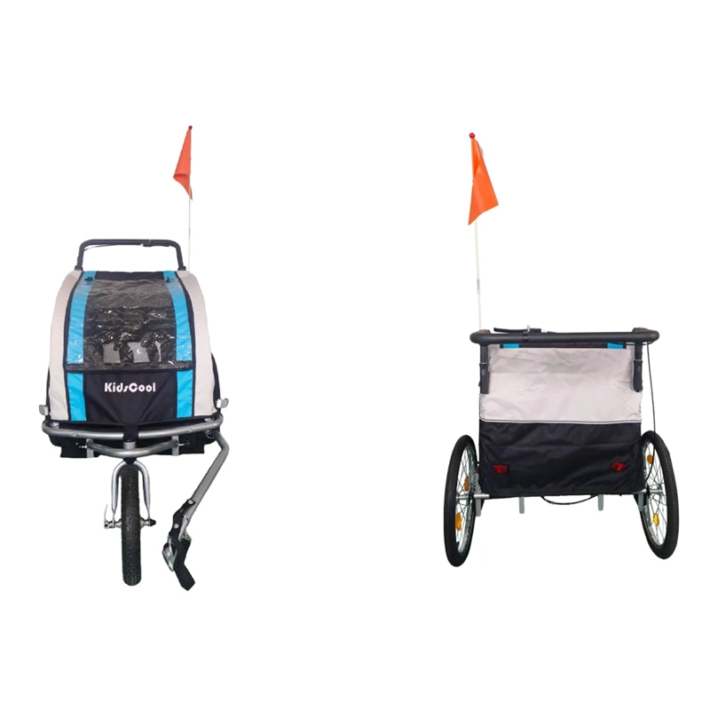 CARRO JOGGER AZUL BABY TRAILER DUPLEX - 4