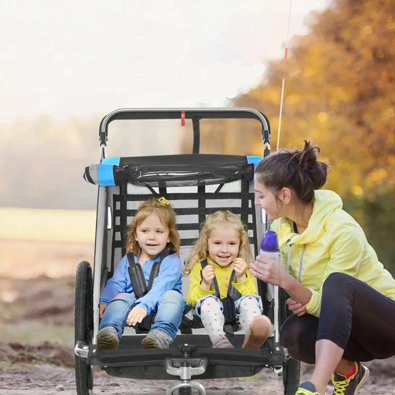 CARRO JOGGER AZUL BABY TRAILER DUPLEX - 5