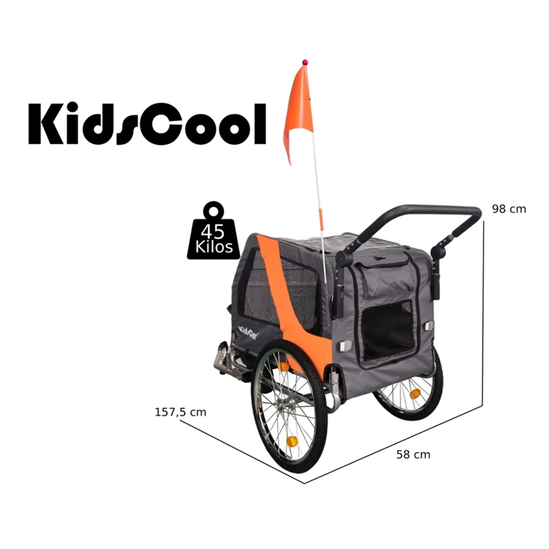 CARRO JOGGER GRIS BABY TRAILER - 6