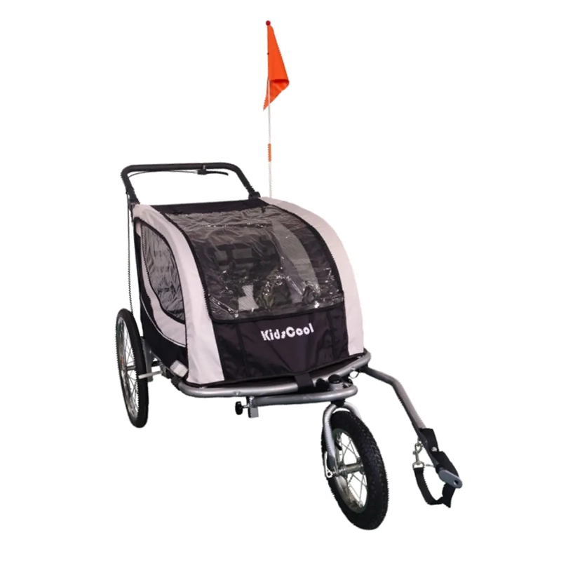 CARRO JOGGER NEGRO BABY TRAILER DUPLEX - 3