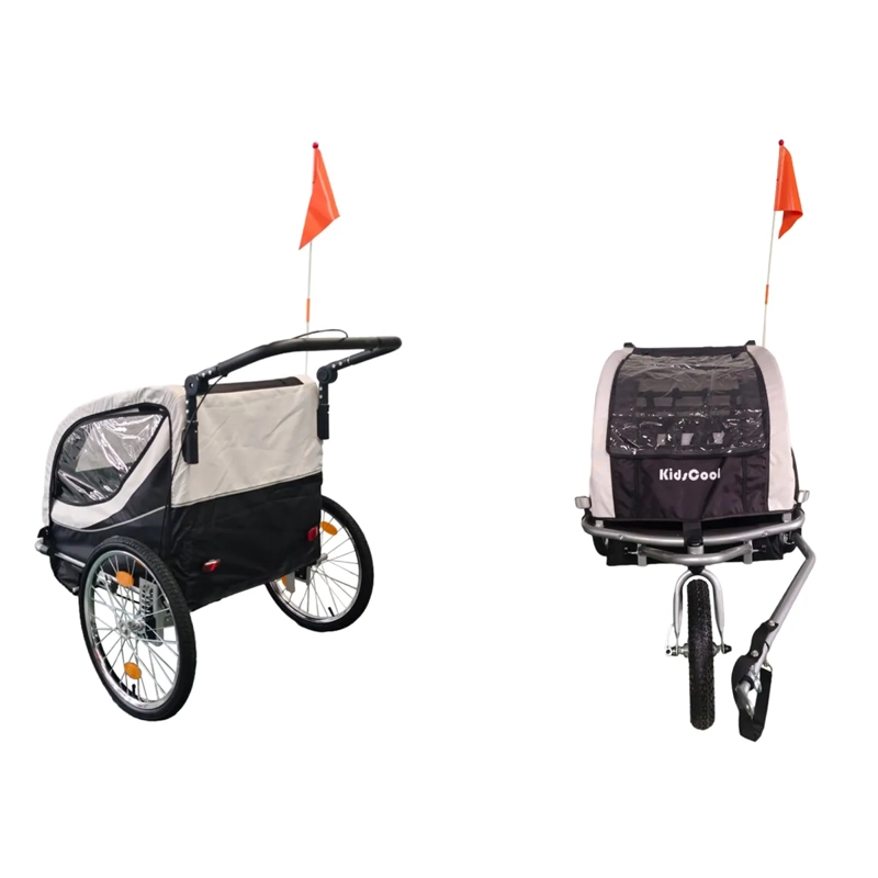 CARRO JOGGER NEGRO BABY TRAILER DUPLEX - 4