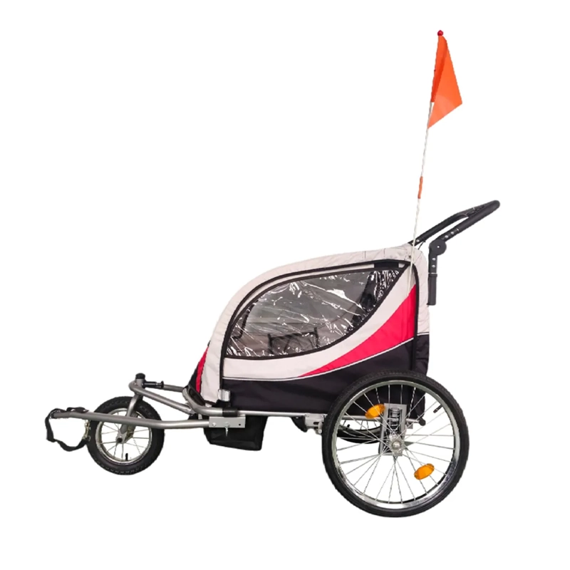 CARRO JOGGER ROJO BABY TRAILER DUPLEX - 2