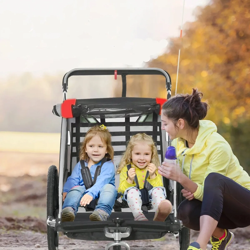CARRO JOGGER ROJO BABY TRAILER DUPLEX - 3