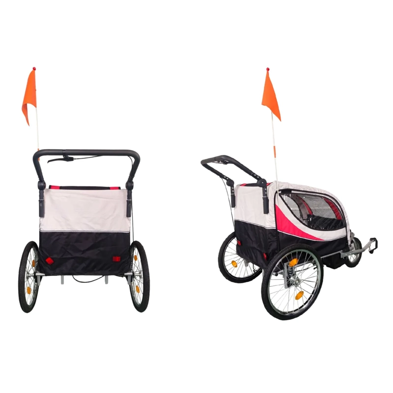 CARRO JOGGER ROJO BABY TRAILER DUPLEX - 4