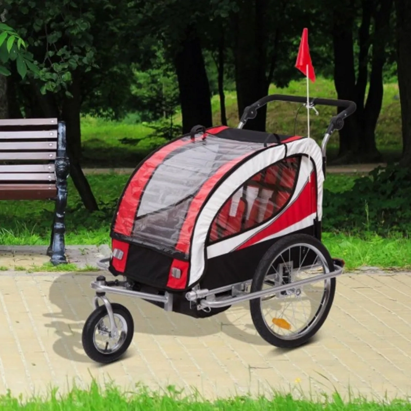 CARRO JOGGER ROJO BABY TRAILER DUPLEX - 5