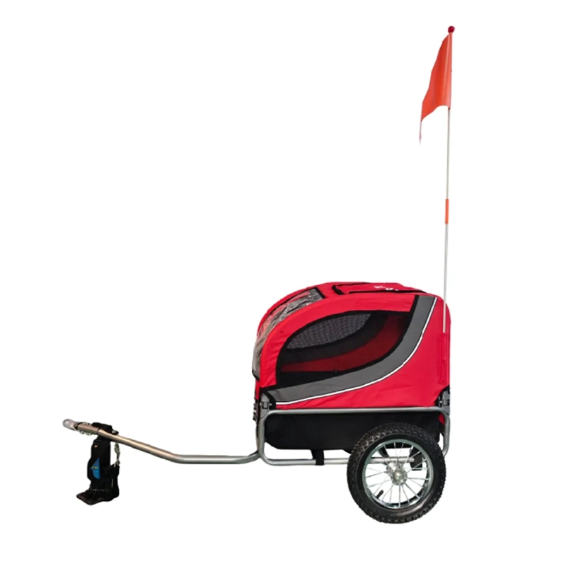 CARRO TRAILER PARA MASCOTA ROJO - 2