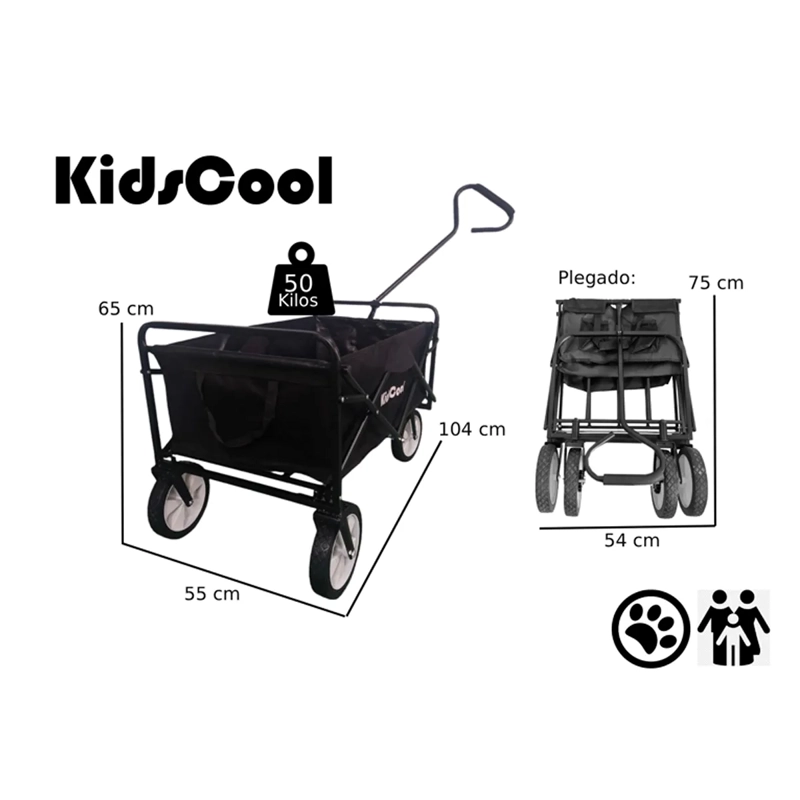 CARRO WAGON JUNIOR  NEGRO PLEGABLE - 6