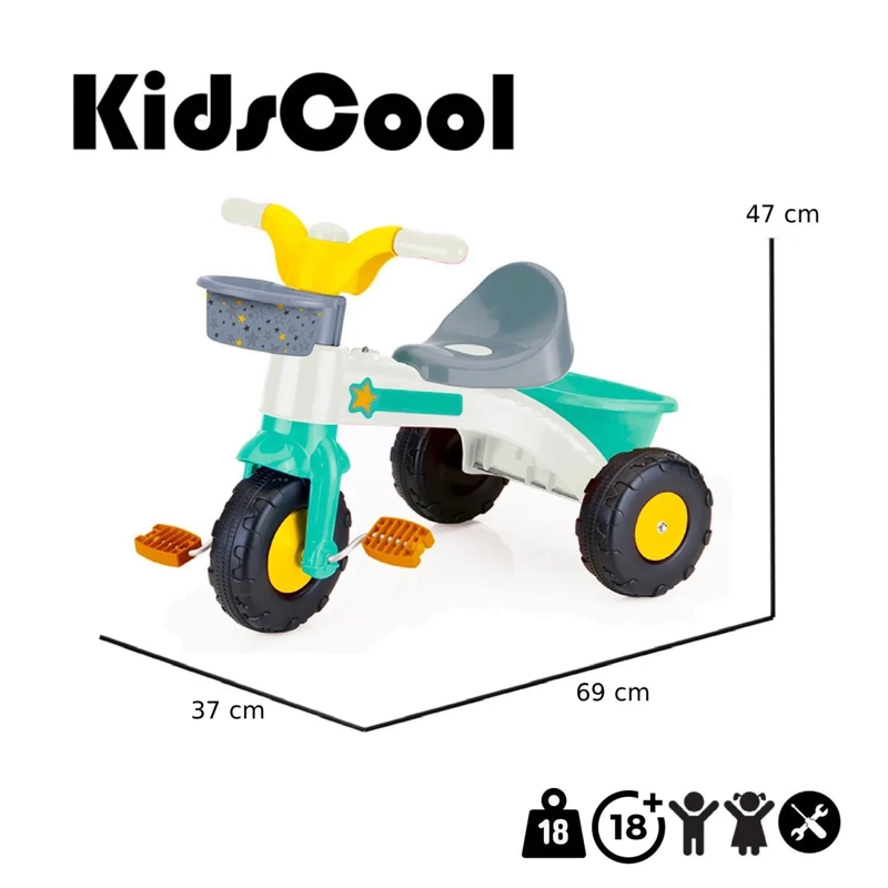 TRICICLO KIDSCOOL MI PRIMER TRICICLO  - 4